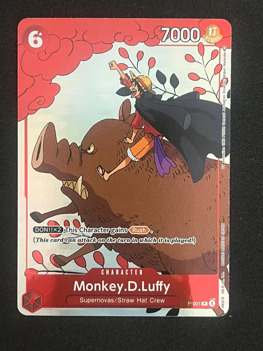 Monkey.D.Luffy P-001 One Piece Promotion Cards for sale | eBay