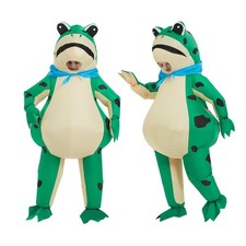 Pekifor Funny Inflatable Frog Costume Blow-up Cosplay Costume for Adult/Birth...