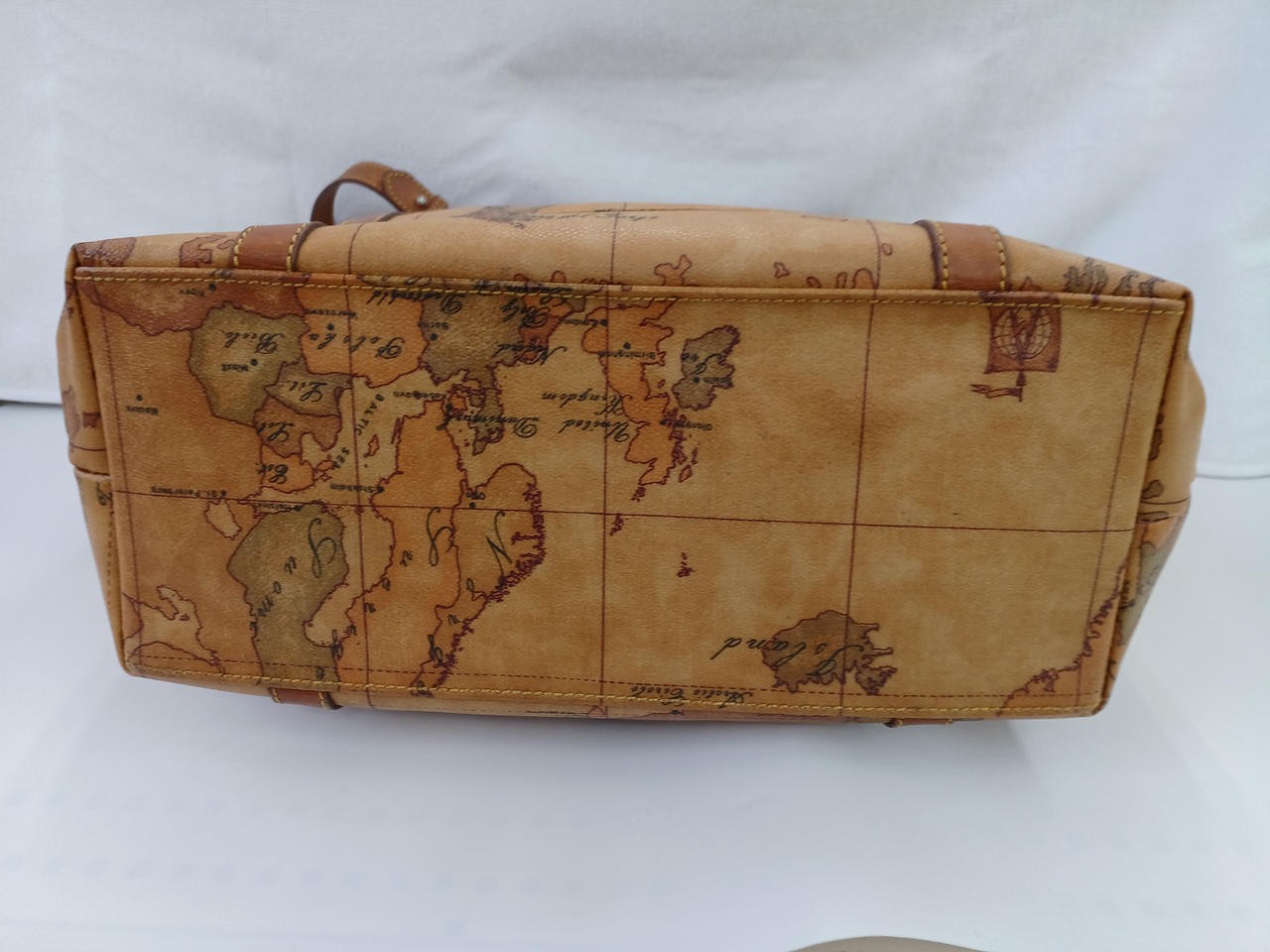 Shoulder Tote Bag BEG Model Map Pattern PRIMA CLA… - image 8