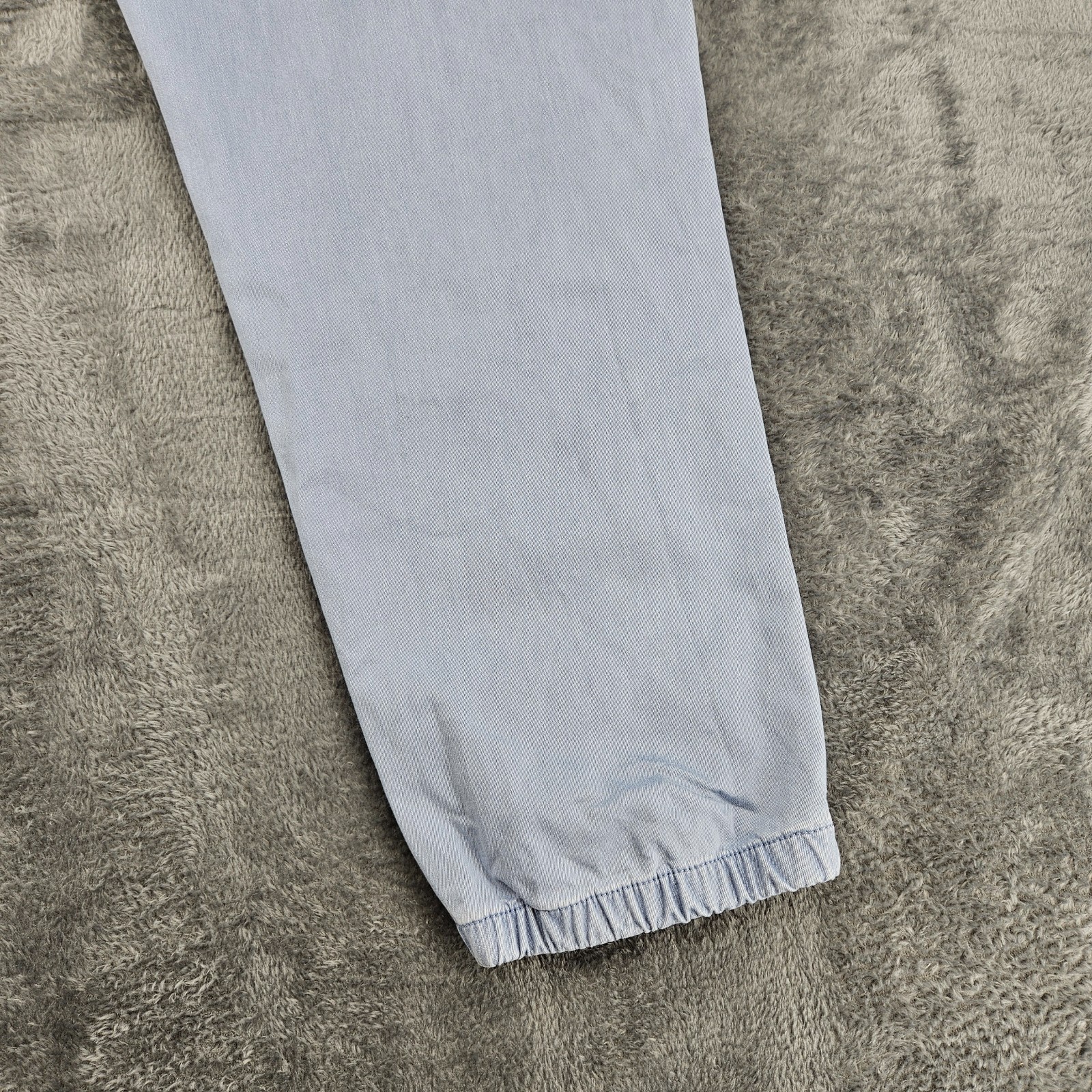 M&S Womens Slim High Rise Jogger Trousers Blue UK 22 Regular Stretch Cuffed BNWT image 5