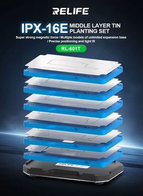 ReLife RL-601T iPhone X-17 Pro Max BGA Reballing Schablone Plattform Werkzeug UK