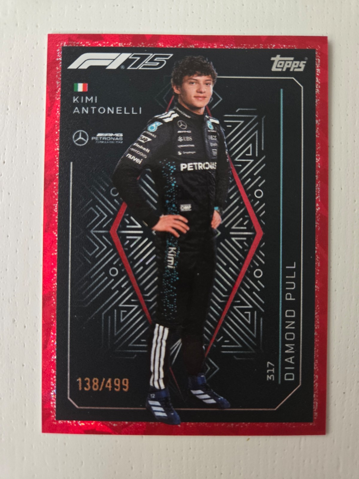 Kimi Antonelli - Topps F1 Diamond Pull 2025 /499