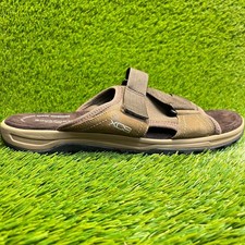 Rockport Trail Technique Slide II Mens Size 12 Brown Beach Outdoor Sandals