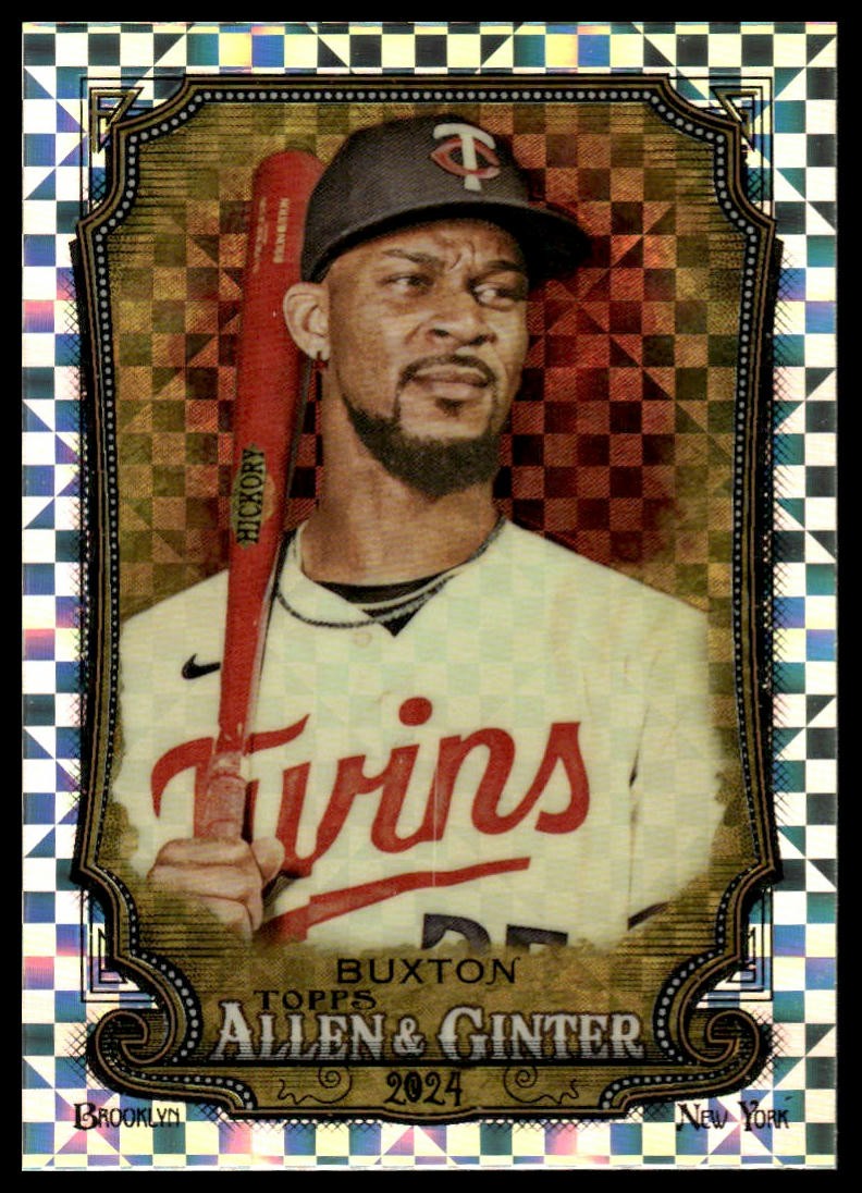 2024 Topps Allen & Ginter #30 Byron Buxton Chrome X-Fractors