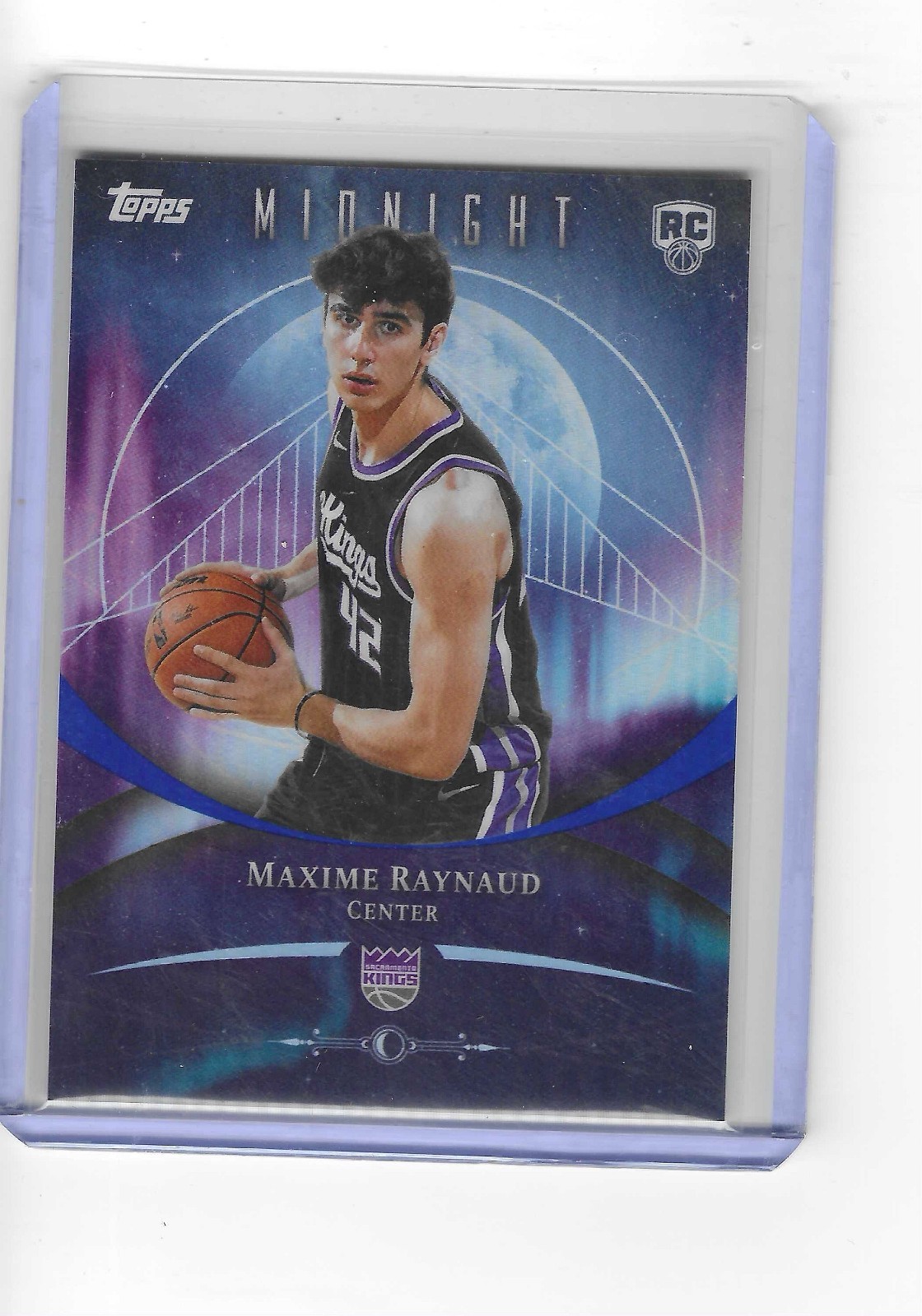 2025-26 Topps Midnight Basketball #97 Maxime Raynaud Rookie RC (JR)
