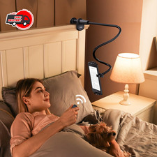 Gooseneck Tablet Holder with Page Turner for Kindle Reading in Bed: Adjustabl...