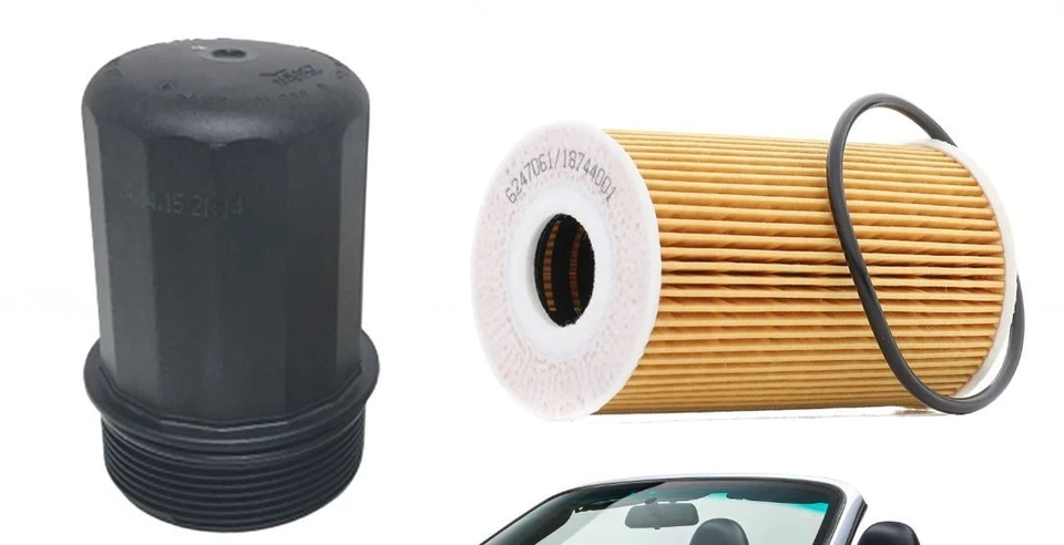 Carcasa de filtro de aceite original Porsche 911 1999-2008 con filtro de aceite 99610702055 Foto 2 de 4