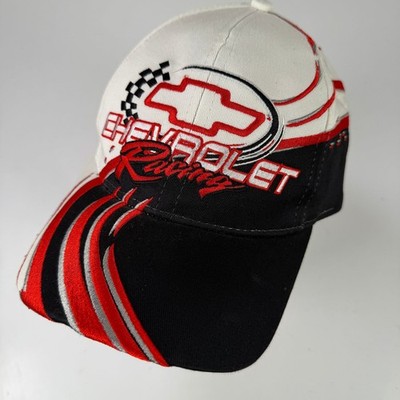 Chevrolet Racing Baseball Cap Snapback Herren Einheitsgröße Weiß Schwarz Rot