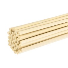 40Pcs 5/32 x 3.9 Inch Wooden Dowel Rods for Arts Crafts