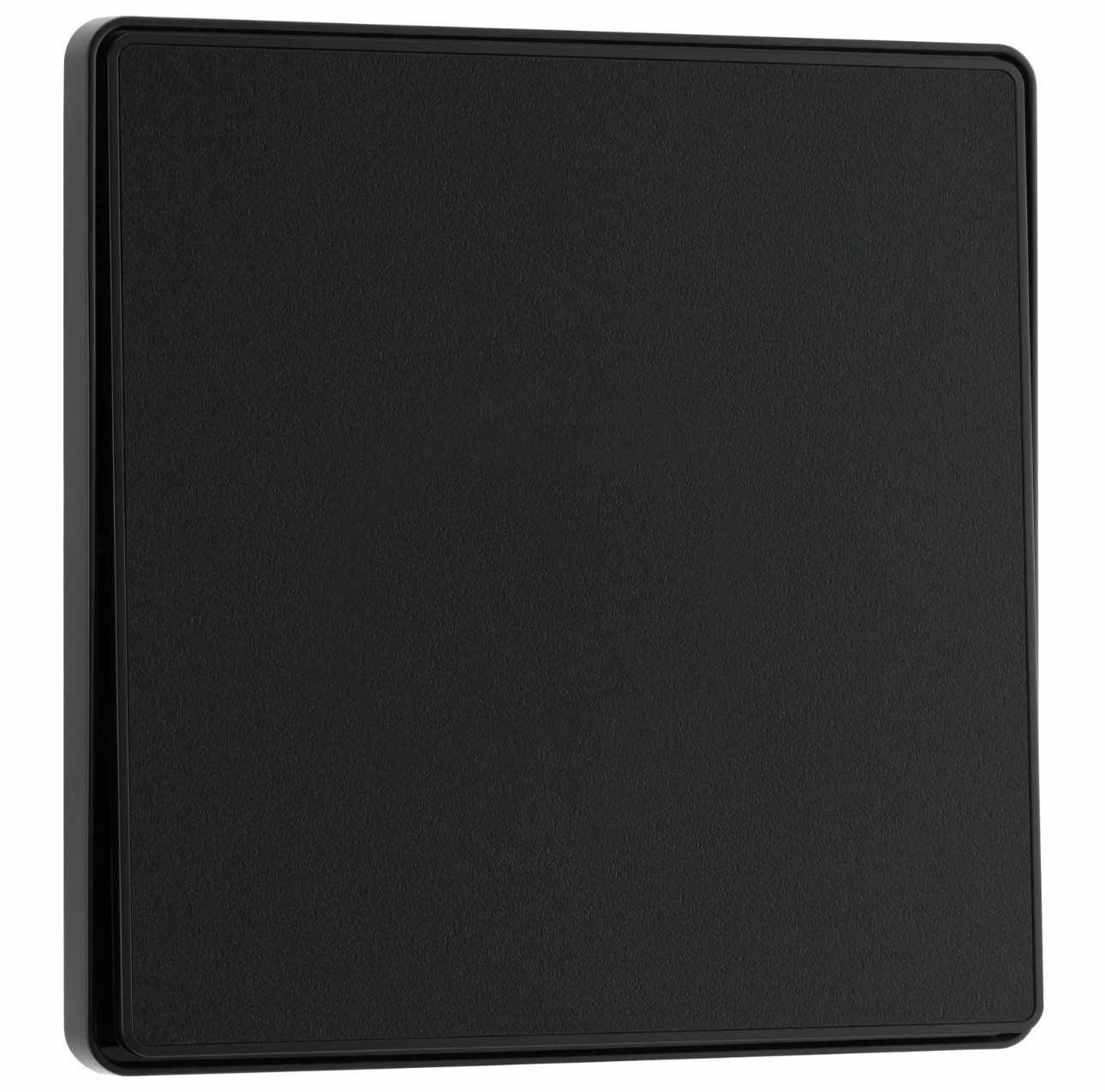 BG Evolve Matt Black 1 Gang 2-Way 20A Edge to Edge Rocker Light Switch PCDMB12EB