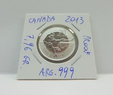 RARE 2013 CANADA 20 DOLLAR PURE SILVER COIN WEIGHT 7.96 GR.  PROOF 