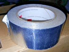 3M 425 Aluminum Foil Tape, 4.6 Mil, 2" Silver, SEEMS TO BE USED, NEARLY 1.5 