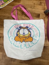 Vintage Rare Garfield Cartoon 1978 100 Pure Garfield Bag 12" x 11"