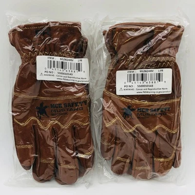 MCR Safety MU3624KM Driver Glove Medium Goat Grn Dbl Palm Lined Wing Thumb 2 Prs