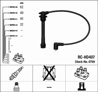 ZÜNDKABEL-KIT PASST: HYUNDAI ELANTRA II ESTATE 1.6 16V/1.8 16V/2.0 16V.HY - Bild 2 von 4