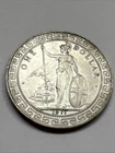 Great Britain Silver Trade Dollar 1911 - Cleaned
