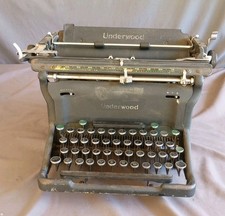 Underwood Champion Manual Typewriter Vintage Gray Heavy Duty Desktop thumbnail