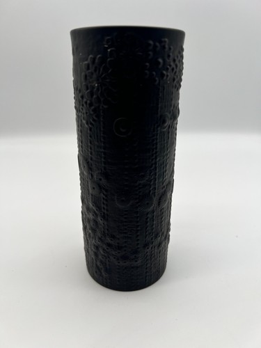Vaso Rosenthal Studio Line nero Martin Freyer Ø 6,6 cm altezza 16 cm - Foto 4 di 4