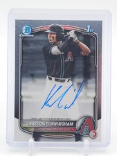 KAYSON CUNNINGHAM 2025 BOWMAN CHROME DRAFT 1ST AUTO DIAMONDBACKS #CPA-KC Q0927