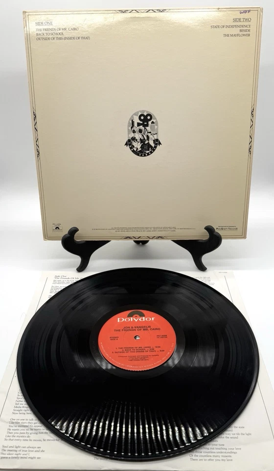 JON AND VANGELIS "The Friends Of Mr. Cairo" original LP 1981 (POLYDOR PD-1-6326) Foto 2 de 2