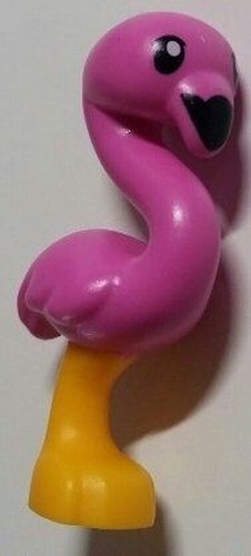 Friends Lego Minifigur Flamingo Vogel Helles Licht Orange + Pink KöRper Tier-image