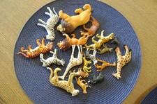 Safari Animals Figures Toy Plastic 18 EACHS AS PICTURED MIXED BRANDS
