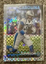 2024 Topps Chrome - Rookies Dillon Johnson #274 X-Fractor (RC) Panthers