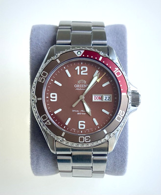 Orient Mako III Kamasu RA-AA0820R Red Dial Automatic Watch F692-UBD0 Italian Day