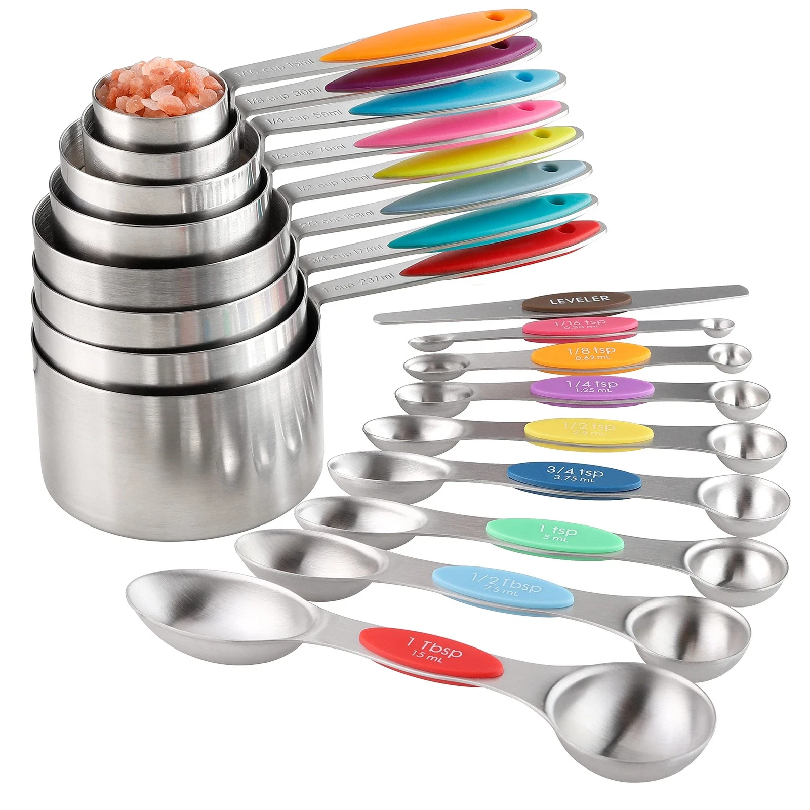 Measuring Cups and Spoons Set Stainless Steel Including 8 Stackable Measuring...
Opens in a new wind