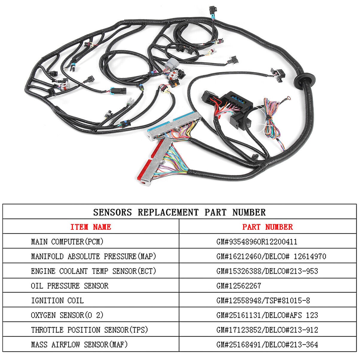 LS1 4L60E Stand Alone Harness For LS SWAP 4.8 5.3 6.0 97-06 Drive by Cable DBC