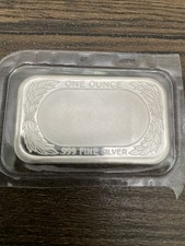 1 Ounce .999 Fine Silver Bar American Flag 40.00 per troy oz