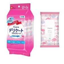 LEC 20 sheets x2 Femia Intimate Wet Wipes Savon Scent