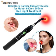 2 in 1 LED Red Light Therapy Device 660nm 850nm for Cold Sores Lip Care