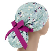 Scrub caps, or scrub hats, surgical cap women, womens scrub hat, bird ponytail