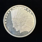 1 OUNCE .999 FINE SILVER ROUND INDIAN HEAD
