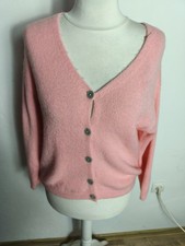 MADE IN ITALY schöner kurzer Cardigan 20 % Baby Alpaka Gr. 36 38 40 42 NEU