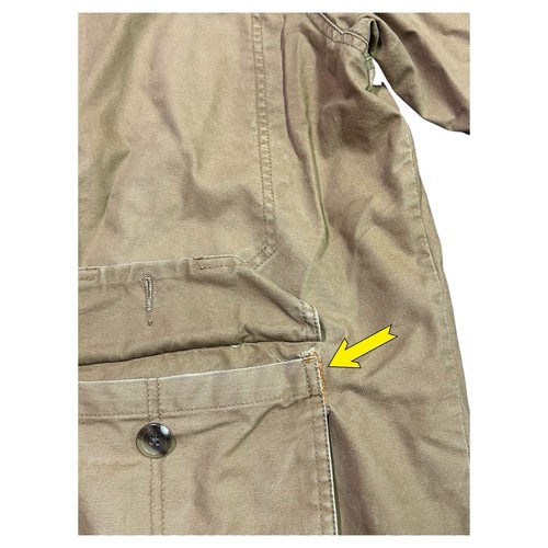 Cabela's Barn Coat Mens Size Large Beige Canvas Button Up Chore Jacket - Picture 11 of 15