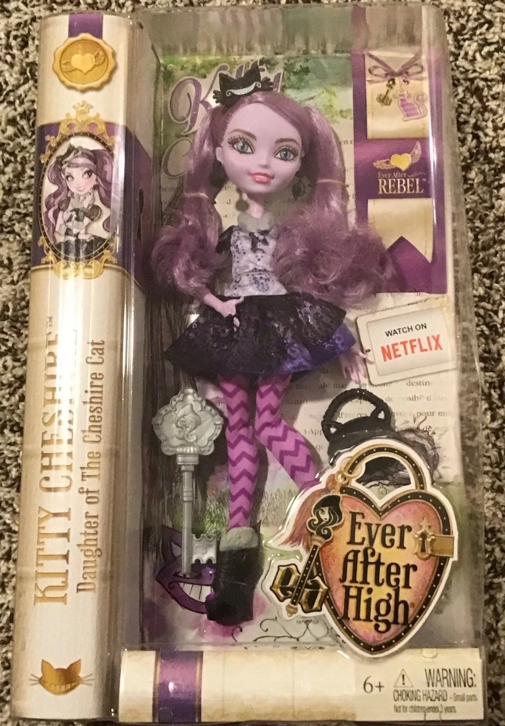 Ever After High Kitty Cheshire Doll Daughter of Cheshire Cat 2014 Mattel NRFB