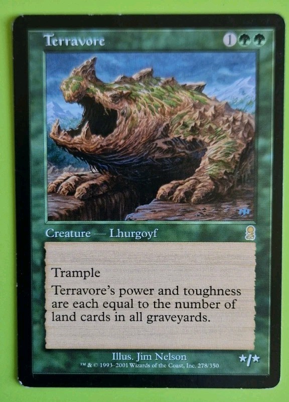 MTG TERRAVORE, Odyssey. Very Good. PRE MODERN 