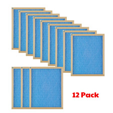 12 x 24 x 1 Fiberglass Air Filter FPR 1 MERV 2, 12-Pack, Air Filters Replacement