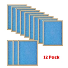 12 x 24 x 1 Fiberglass Air Filter FPR 1 MERV 2, 12-Pack, Air Filters Replacement