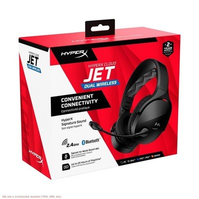 HyperX Cloud Jet Dual Wireless Gaming Headset - Black