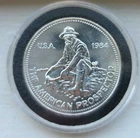 1984 Engelhard The American Prospector Silver Medal Encapsulated