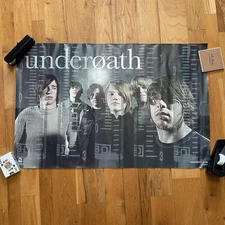 Vintage 2005 Underoath Band Promo Poster 34.5 x 22.5 Metal Punk Emo Goth Y2K