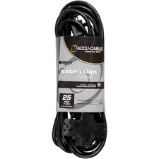 American DJ EC163-3FER 16 Gauge 3-Way IEC Power Extension Cord 25 ft.