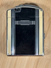 Vintage Ronson Twenty Cigarette Case Lighter Art Deco Chrome Pocket Case