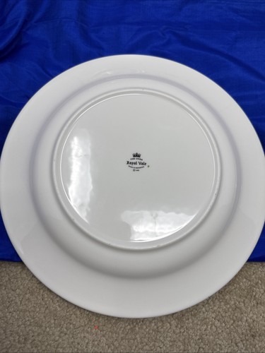 Lot of 6 Royal Vale China 1996 Fruits Dinner Plates White Green Rim Indonesia - Bild 11 von 24