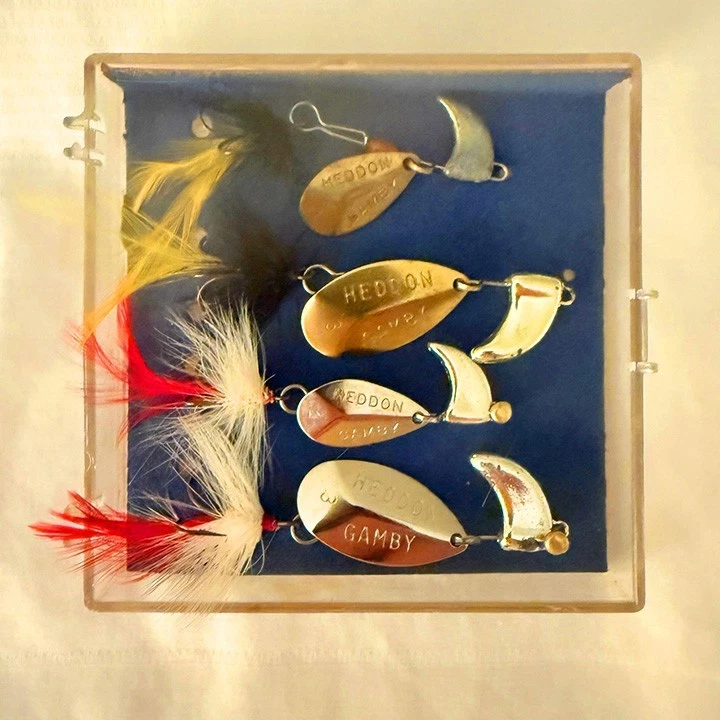 Heddon-Gamby-VINTAGE-RARO-Colección Señuelo de Pesca Años 50 Foto 3 de 4