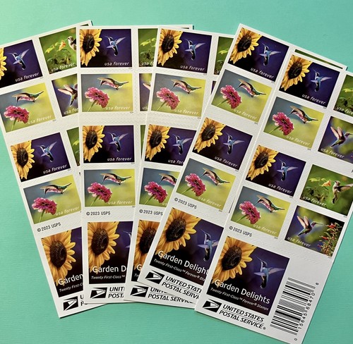 Hummingbird Classification GARDEN DELIGHTS 1st Class Stamps 20/ Booklet | eBay