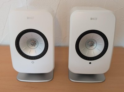 KEF LSX weiß inkl. Tischstandfuß, WLAN HiFi Lautsprecher, AirPlay, NEUw.